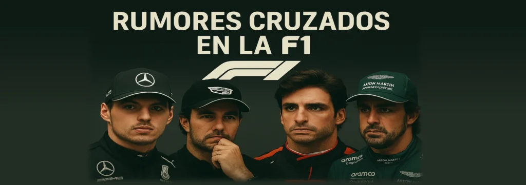 🔄 Rumores cruzados en la F1: ¿Verstappen a Mercedes, Checo a Cadillac, Sainz a Red Bull, Lance fuera de Aston?