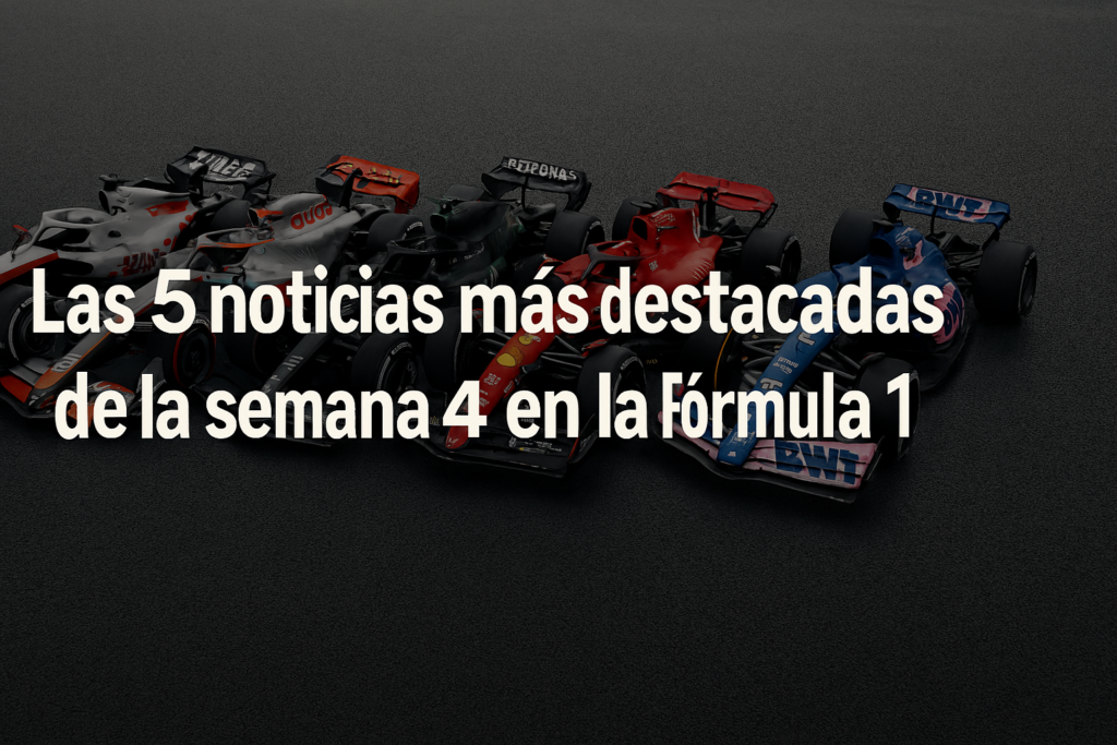 Imagen destacada sobre las noticias mas importantes de la semana 4 de la F1