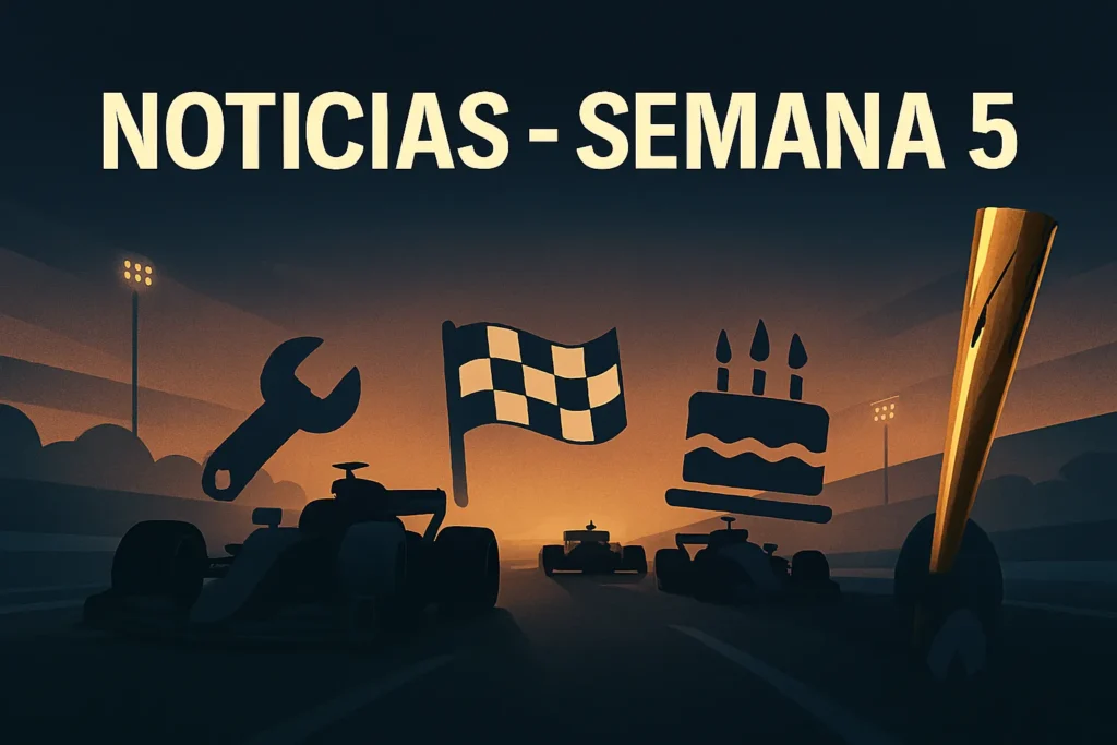 Imagen destacada sovre las noticias mas destacadas de la semana 5 en la f1 2026
